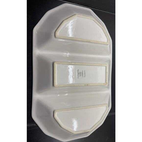 Pfaltzgraff PROVIDENCE Large Divided Plate Christmas dish 16" Serving platter - Picture 2 of 11